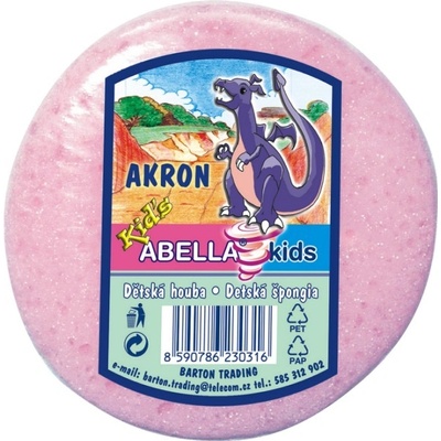 Abella Akron Kids kúpeľová špongia 10 x 9,5 x 4,5 cm rôzne farby 1 ks