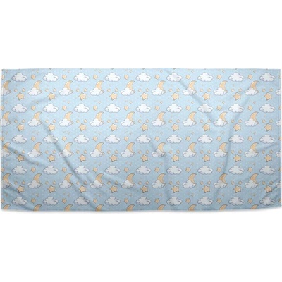 Sablio Uterák Měsíčky hvězdičky a mráčky 50 x 100 cm