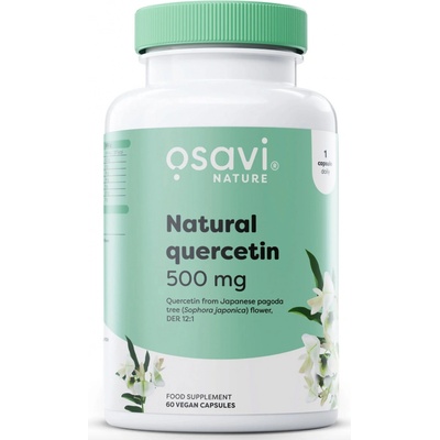 Osavi Natural Quercetin, kvercetin, 60 rostlinných kapslí