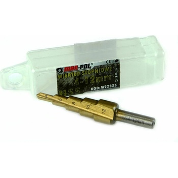 Postupný stupňovitý vrták 4-12mm - MAR-POL M22325