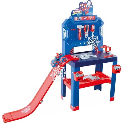 Smoby Игрален комплект Smoby Bricolo - Работна маса, Spidey, 90 части (7600360742)