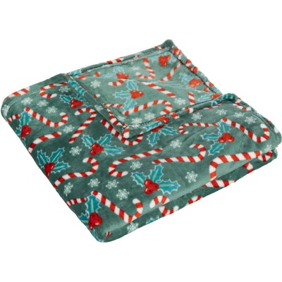 Atmosphera fleece deka s vánočním vzorem 130x180