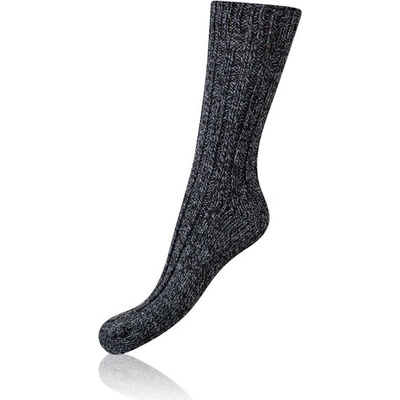 Bellinda NORWEGIAN STYLE SOCKS pánske zimné ponožky nórskeho typu čierna