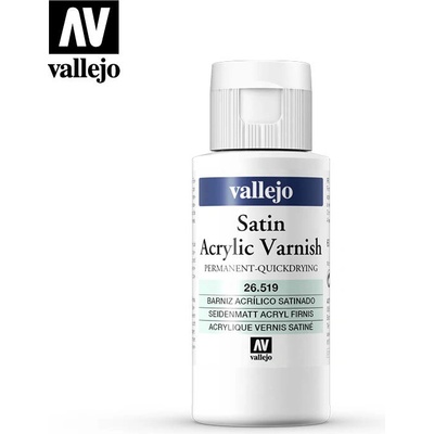 Vallejo Pomocné produkty 26519 Permanent Satin Varnish polomatný lak 60 ml. – Zboží Mobilmania