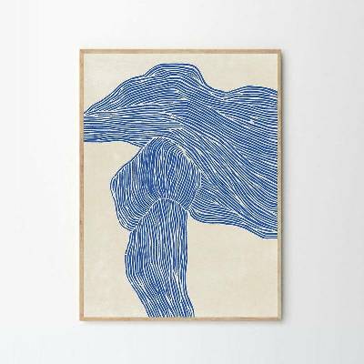 Moikka Plakát The Line - Navy by Rebecca Hein 100x140