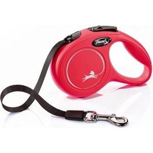 flexi New Classic Tape Red автоматичен лентов повод за кучета - 0.2кг - petstation - 34,23 лв