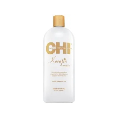 CHI Keratin Shampoo изглаждащ шампоан за груба и непокорна коса 946 ml