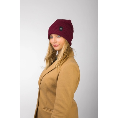 VFstyle Pletená čiapka Elegant vínová