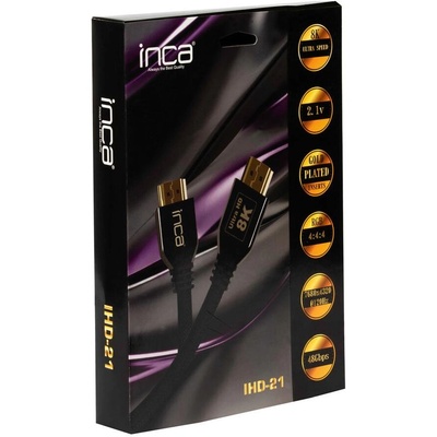 cian technology INCA HDMI-Kabel 2.1 8K-Ultra-Speed 7680x4320@120Hz ST/ST 2m retail (IHD-21) (IHD-21)