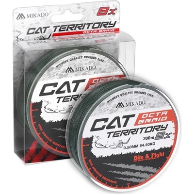 Mikado Sumcová Šnúra Cat Territory Octa Braid Green 300 m 0,40 mm
