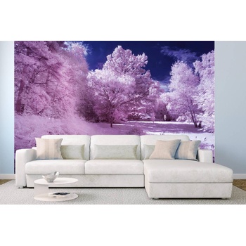 DIMEX ART s. r. o Самозалепваща се флизелинова фототапета инфрачервена гора 375 x 250 см