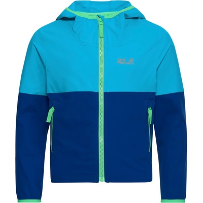 Jack Wolfskin Детско софтшел яке Jack Wolfskin Kid's Sandbird Hooded Jacket Softshell jacket - Empire Blue - размер 116 (EU) (703-6910-0112)