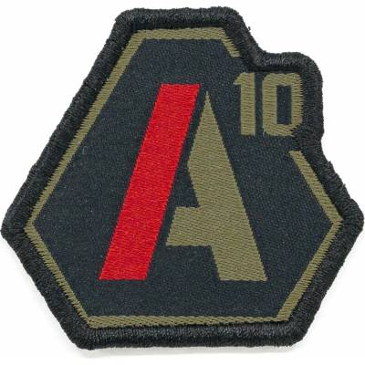 A10 EQUIPMENT nášivka A10 velcro ZELENÁ