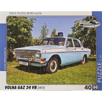 Retro-Auta č. 57 VOLHA GAZ 24 VB 1977 40 dílků