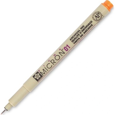 Technický liner SAKURA Pigma Micron 01 oranžový 0,25 mm