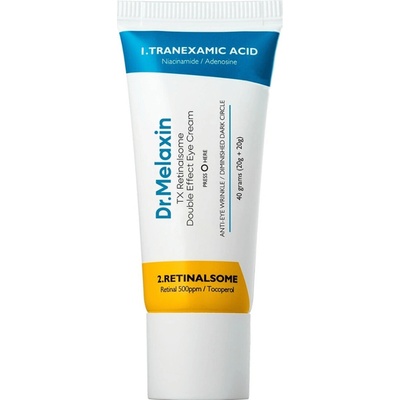 Dr Melaxin DR MELAXIN TX Retinalsome Double Effect Eye Cream Rozjasňujúci a vypĺňajúci očný krém s kyselinou tranexamovou 40g