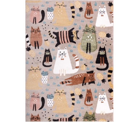 Dywany Łuszczów Fun Kittens Cats beige Béžová