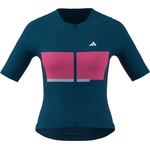 adidas Дамска фланелка с къс ръкав за колоездене adidas Women's Tempo Jersey Neo Cycling jersey - Dusky Petrol - размер XL (156-2922-0216)