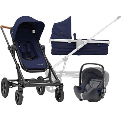 Britax 3-kombinace SEED PAPILIO BLACK Cognac/Dark Navy 2020