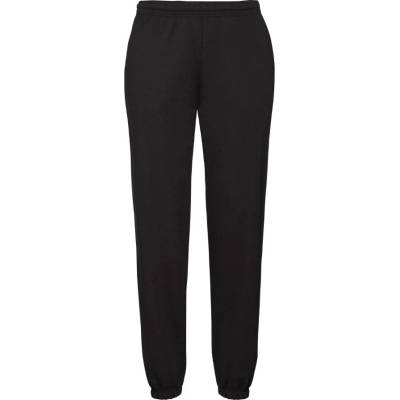 Tepláky pánske Fruit of the Loom Classic Elasticated Cuff Jog čierne