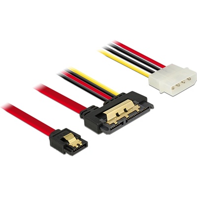 Delock SATA кабел, 6 Gb/s, 7 женски конектора + 4 женски Molex конектора 22 женски SATA конектора