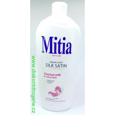 Mitia Silk Satin tekuté mydlo náhradná náplň 1 l