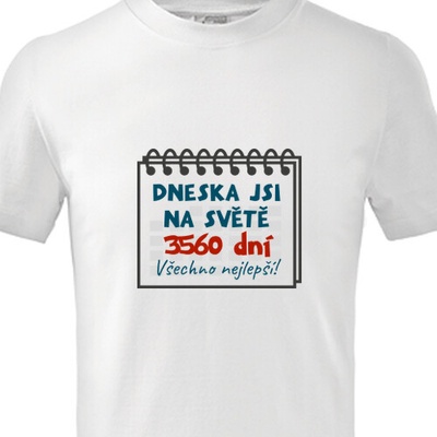 Dětské tričko 10 let dětské