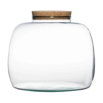 ecoglassworks Skleněná dóza Scilla s korkovým špuntem, 22x30 cm – Hledejceny.cz