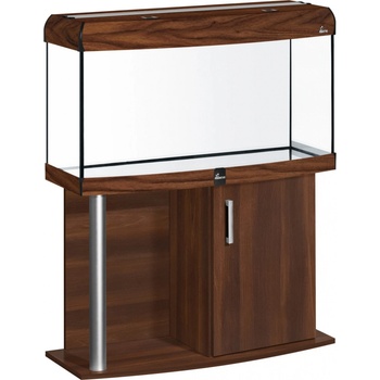 Diversa Comfort LED akvarijní set vypouklý hliník ořech 112 l