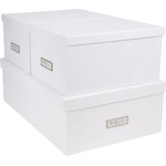 Bigso Комплект от 3 бели кутии за съхранение Inge - Bigso Box of Sweden (811345541-99)