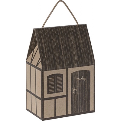 Maileg Dárková taštička Farmhouse Brown, hnědá barva, papír