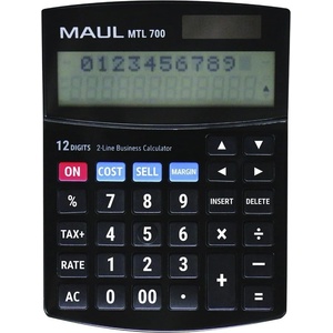 MAUL Настолен калкулатор maul mtl700, 2 реда, 12 цифри, 7269190 (7269190) Калкулатори