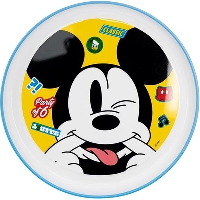 STOR Plastový tanier MICKEY 22cm protišmykový