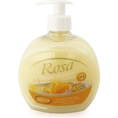 Rosa antibakteriálne krémovo tekuté mydlo Broskyňa 500 ml