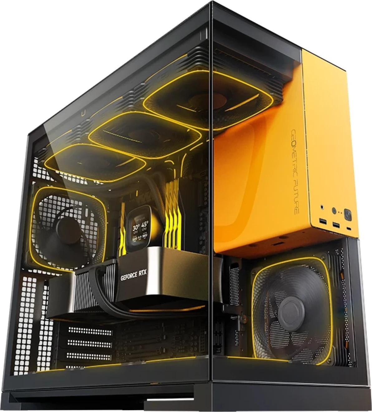 Geometric Future Model 5 Black/Yellow aRGB