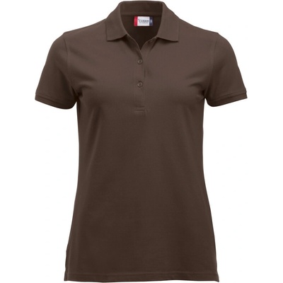 CLIQUE Polokošile Classic Marion S S těžká bavlna krátký rukáv dámská COT678246at000 dark mocca