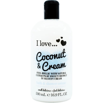 I Love Cosmetics Coconut & Cream Bubble Bath & Shower Creme 500 ml