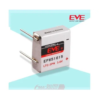 EVE Литиево тионилхлоридна батерия LTC-3PN EP651615 industrial 3, 6V 400mAh EVE BATTERY (EVE-BL-EP651615-LTC-3PN)