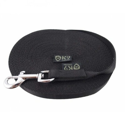 K9 Thorn Каишка с карабинер 20 мм/3 м, черна (0003/21.BLK)