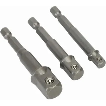 Raider Адаптери от 1/4" hex на 1/4", 3/8", 1/2" квадрат 3бр. , raider 158904 (raider 158904)