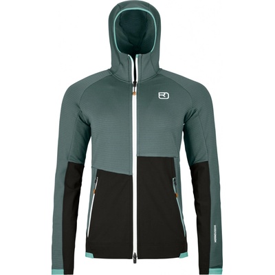 Ortovox dámská mikina Fleece Rib Hoody Women's Dark Arctic Grey – Sleviste.cz