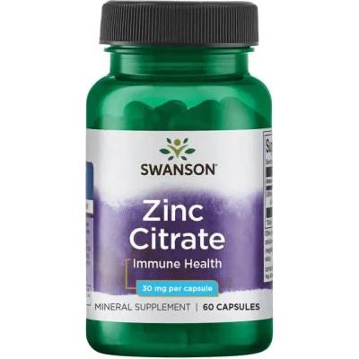 Swanson Zinc Citrate, 30 mg, 60 капсули, Swanson (SW1234)