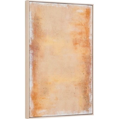 Kave Home Žlutý abstraktní obraz Selnar 90 x 60 cm