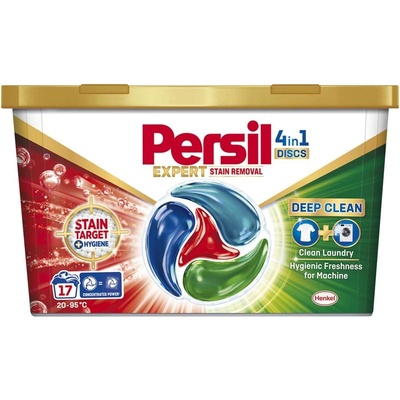 Persil 4in1 Discs Stain Removal Мощни капсули за пране 17 пранета (9000101801415)