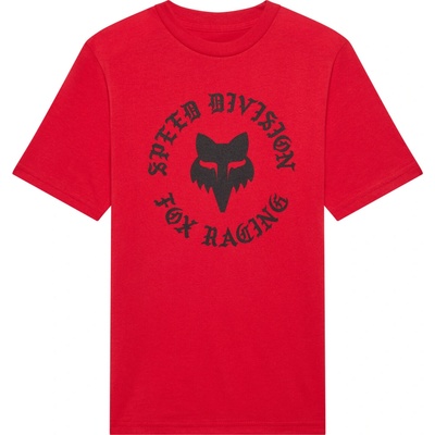 Fox Yth Badge Ss Tee Tibetan Red