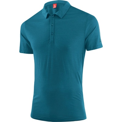 Löffler Мъжка поло тениска Löffler Poloshirt Merino-Tencel Polo shirt - Dark Petrol - размер 50 (EU) (216-2991-0613)