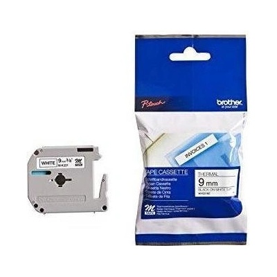 páska BROTHER MK221BZ čierne písmo, biela páska Tape (9mm) (MK221BZ)