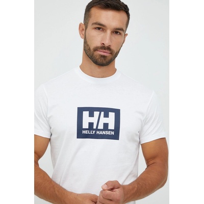 Helly Hansen Памучна тениска Helly Hansen в бяло с принт (53285)