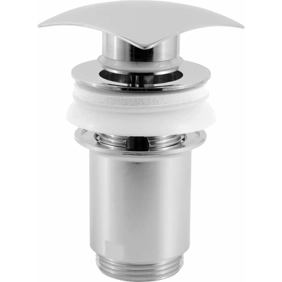 Novaservis - Uzáver výpusti hranatý LUXUS pre umývadlo s prepadom chróm 39,0