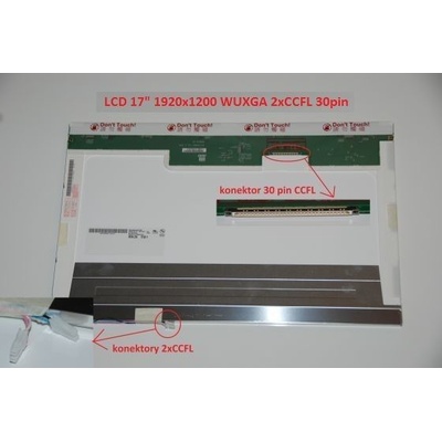Display B170UW02 17" 1920x1200 2xCCFL 30pin lesklý povrch